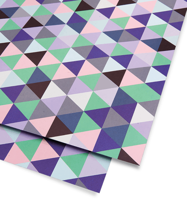triangles harlequin wrapping paper