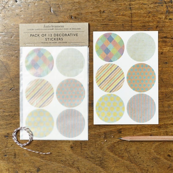 Katie Leamon patterned vintage stickers