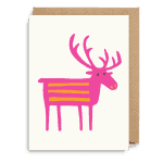 pink mini reindeer card