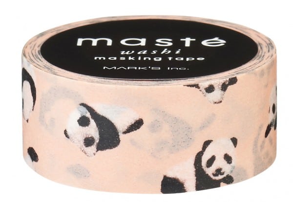 pale peach baby panda washi tape