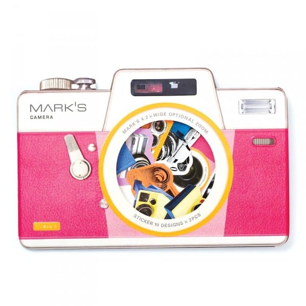Pink camera sticker pack