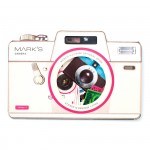 Camera stickers white