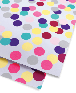 confetti pattern wrapping paper
