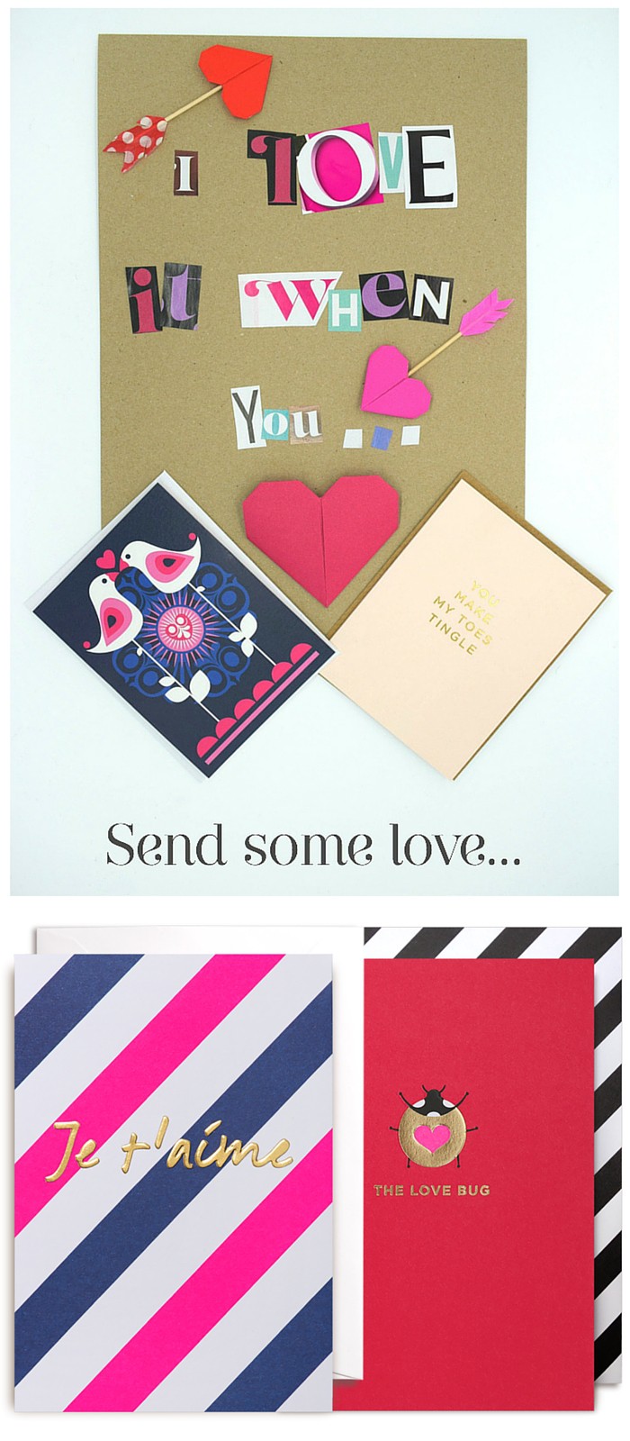 Valentine messages and cards