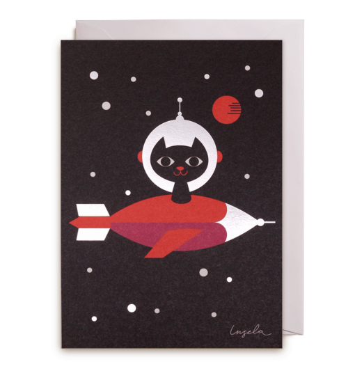 space cat card