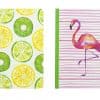 Fruit & flamingo notebook