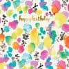 watercolour birthday card