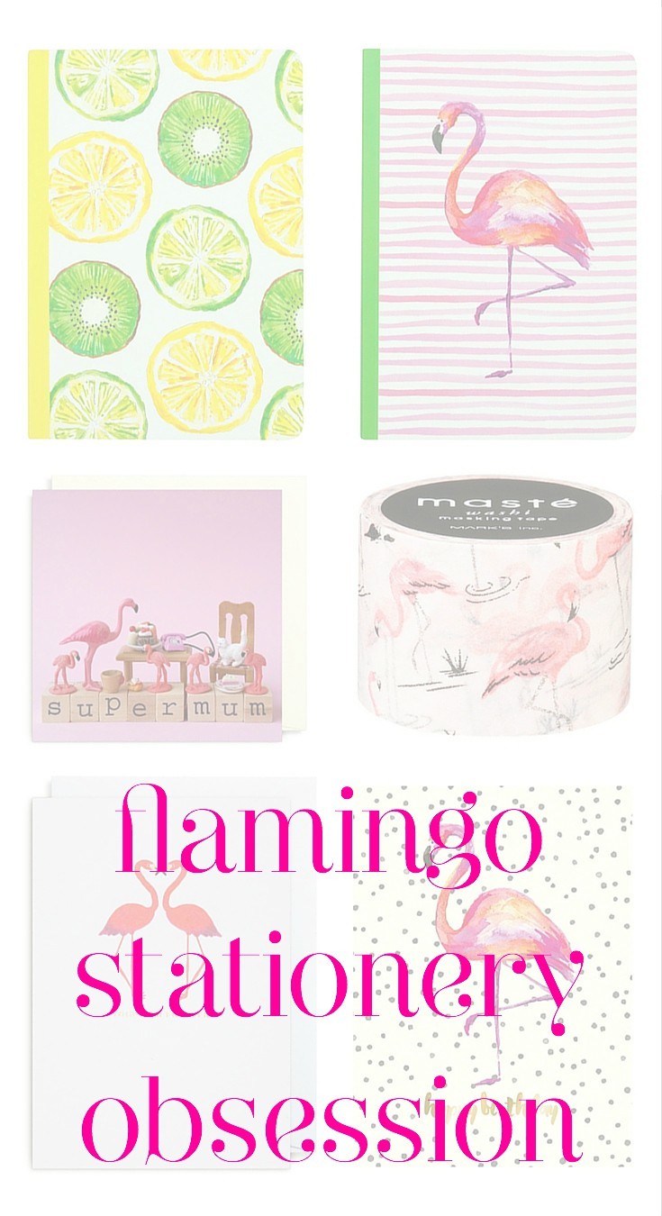 Flamingo stationery obsession