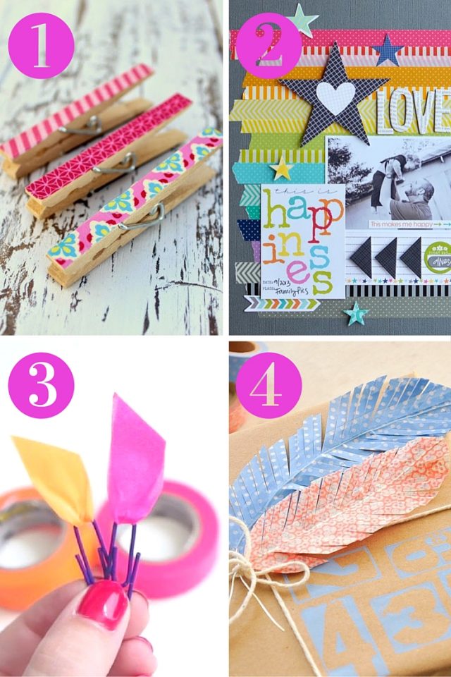 4 ideas using colourful tape