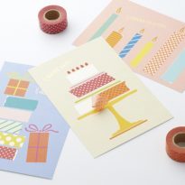 Masté 3x washi tape cards – just for you