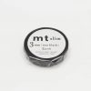 MT slim matte black 3mm washi tape
