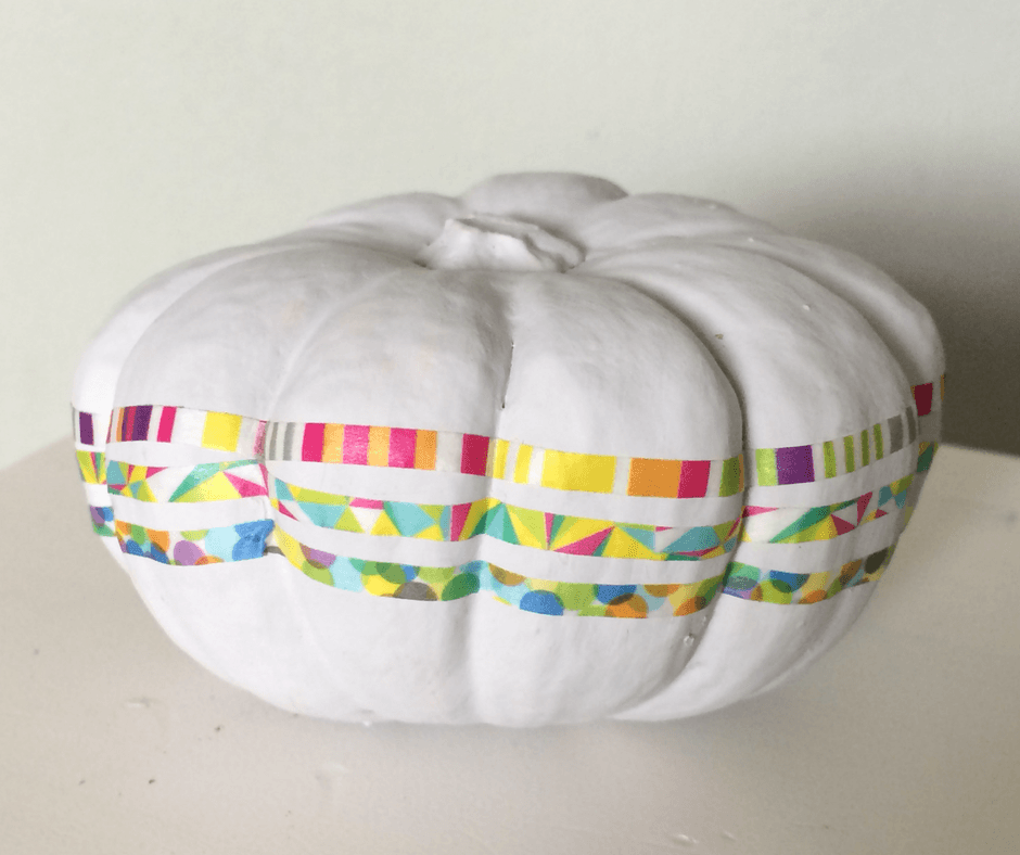 Colour pop horizontal washi tape striped mini pumpkin