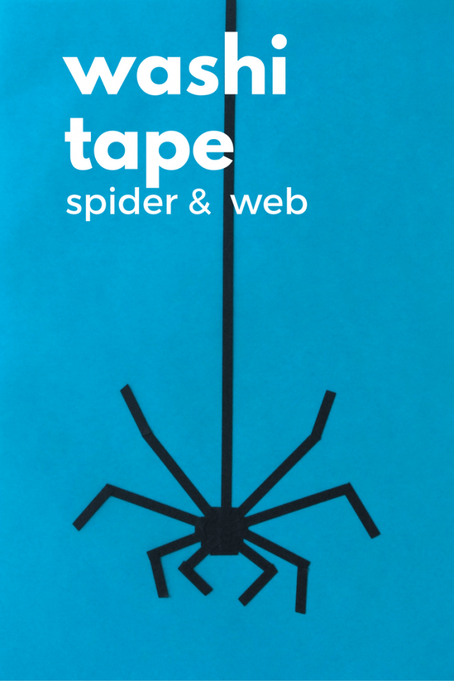 washi-tape-spider-craft-pin