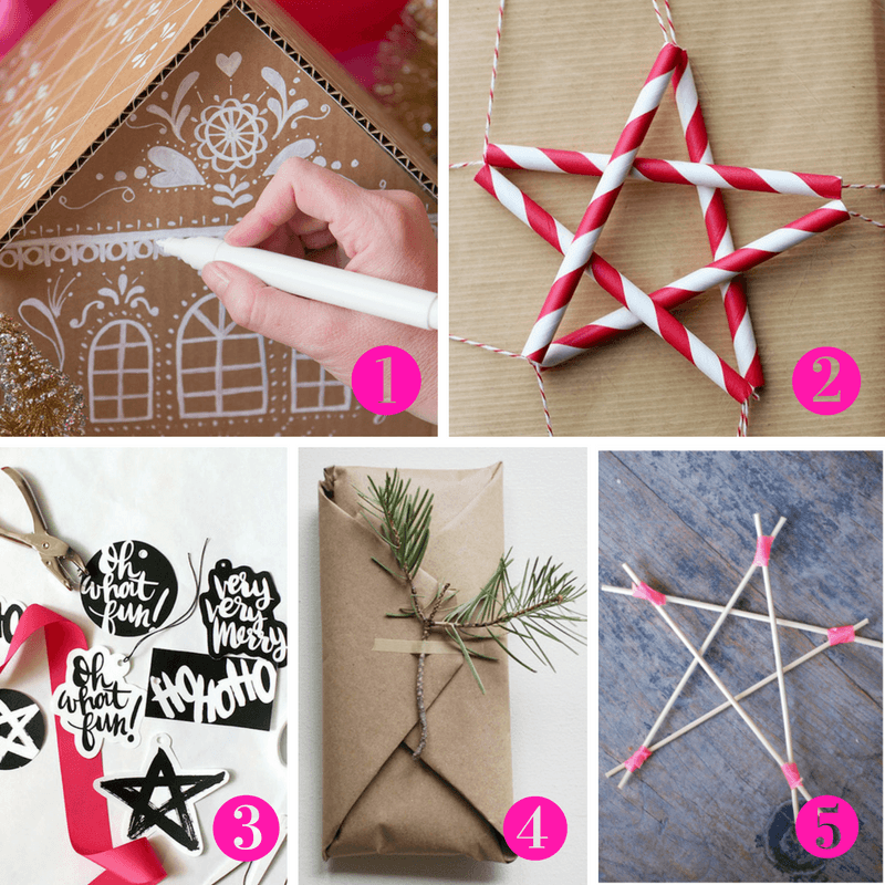 Christmas gift wrapping ideas 1-5