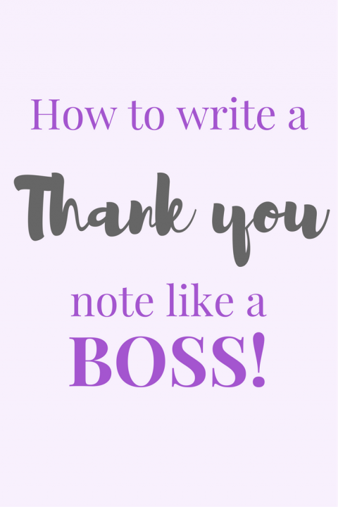How to write a thank you note like a boss PIN