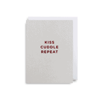 Kiss Cuddle Repeat mini card