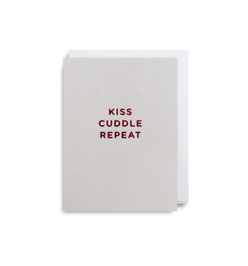 Kiss Cuddle Repeat mini card