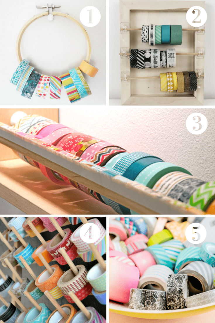 display and organise your washi tap