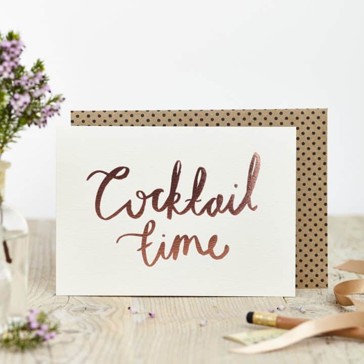 Cocktail Time Card Katie Leamon