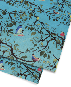 Turquoise holler bird wrapping paper