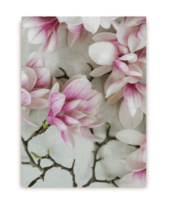 pink & white blossom postcard